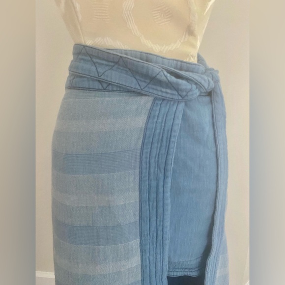 Free People Wrap-around Midi-mini Skirt Size 8 - Picture 3 of 10
